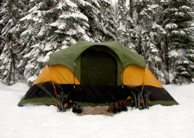 Camping en hiver